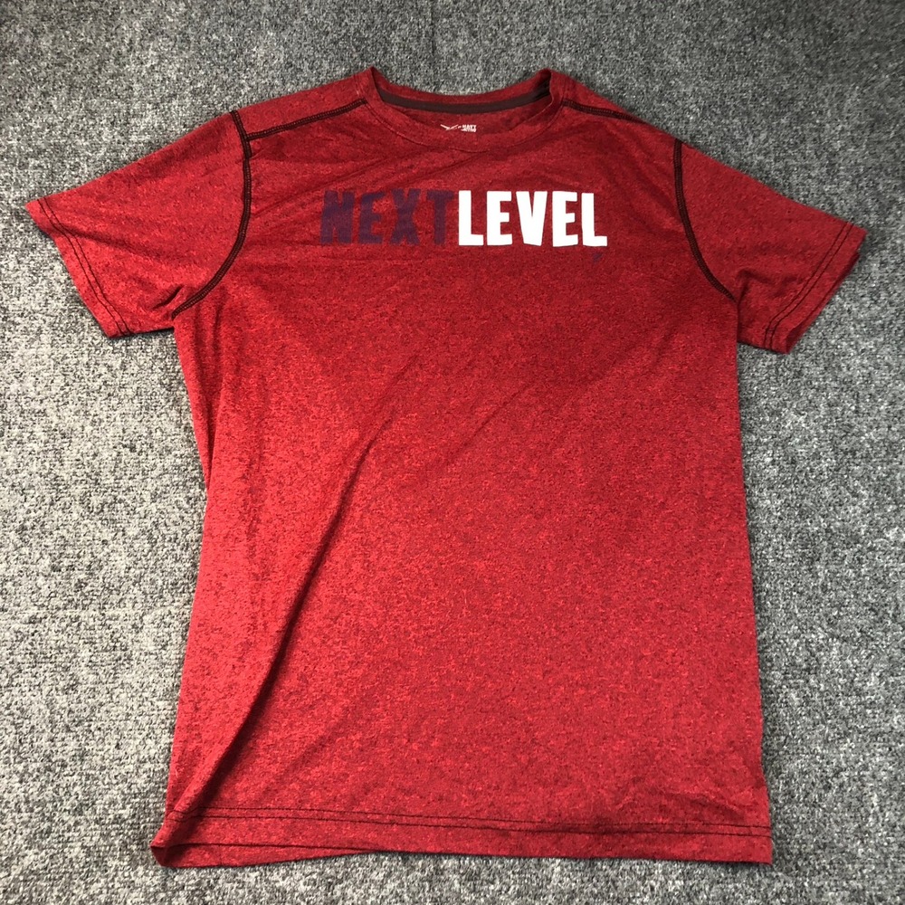 Old Navy Active Mens Large‎ Athletic Fit Red Go-Dry Performance Sports T-Shirt